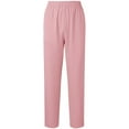 thumbnail image 2 of zaveiop Women's Petite Relaxed-Fit Cozy Lounge Pants - High Rise Wide Leg Soft Stretch Sweatpant with Pockets (Pink, XL), 2 of 5