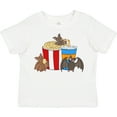 thumbnail image 3 of Inktastic Movie Loving Bats with Popcorn and Soda Boys or Girls Toddler T-Shirt, 3 of 5