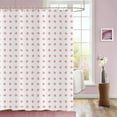thumbnail image 5 of Yhmxh Valentine's Day Shower Curtain, Weighted Bottom Romantic Love Theme Pink and Red Little Heart Fabric Bathroom Curtain Home Decor Waterproof Washable with 12 Hooks, 36"x72", 5 of 7