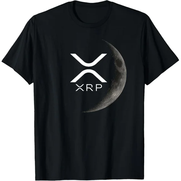 Ripple XRP Moon Cryptocurrency Crypto Investor Unisex T-Shirt up to size 5XL