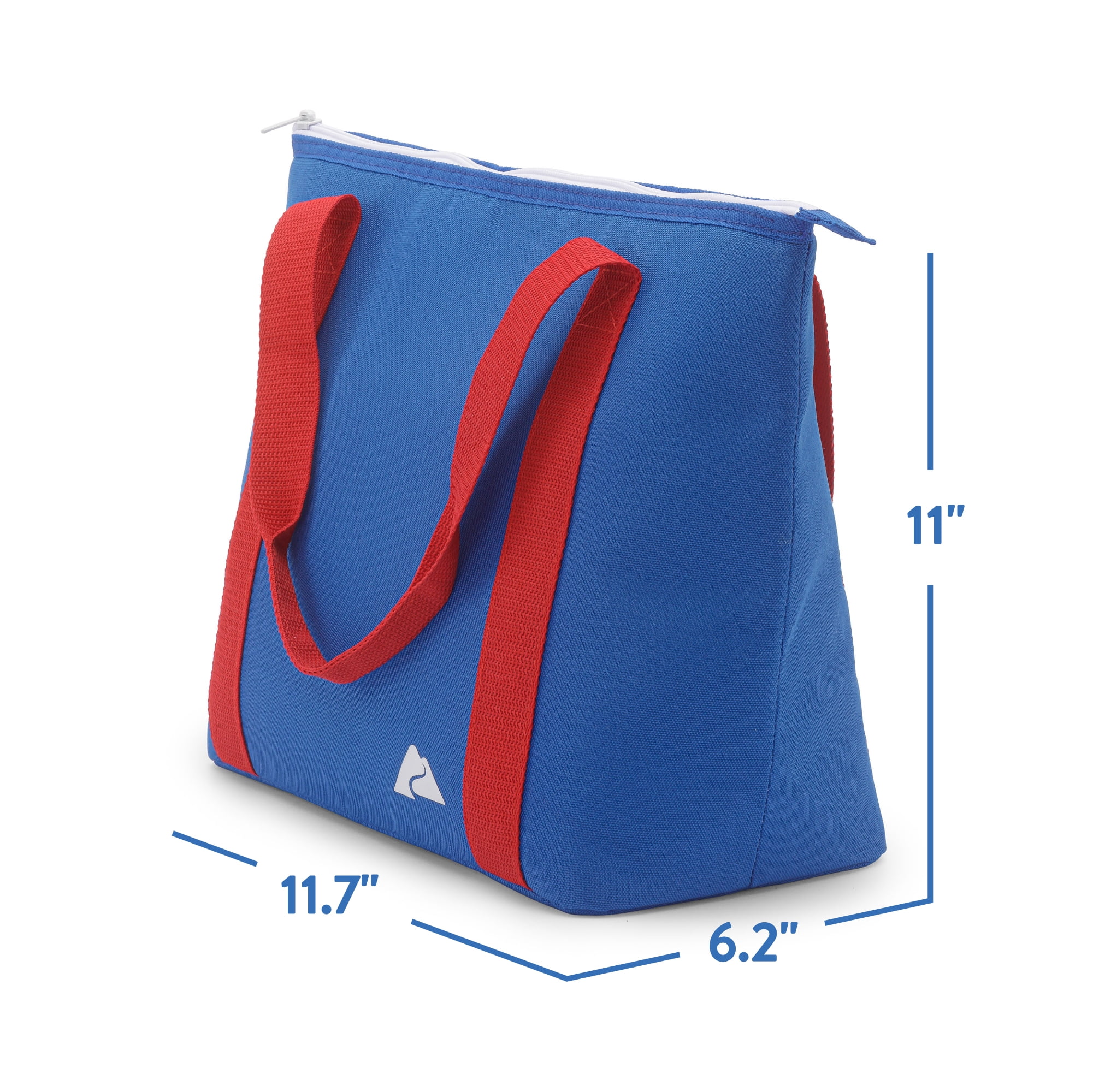 Ozark Trail 12 Can Tote Cooler, Red/White/Blue, 10.5 Quart Volume Capacity