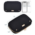 thumbnail image 2 of NISHEL Travel Jewelry Case, Holiday Organizer for Necklaces, Earrings, Rings, Bracelets, Watch, Black, 2 of 3