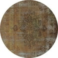 thumbnail image 1 of Ahgly Company Indoor Round Oriental Light Blue Industrial Area Rugs, 8' Round, 1 of 4