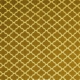 thumbnail image 1 of Ahgly Company Indoor Square Trellis Yellow Modern Area Rugs, 5' Square, 1 of 4
