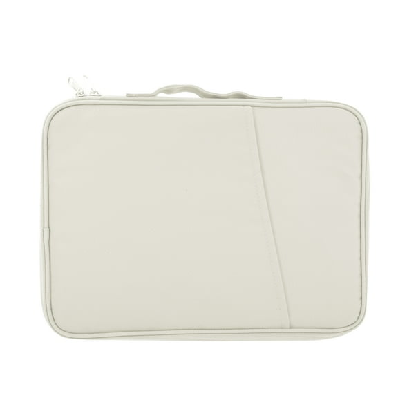 Unique Bargains 1 Pc 10.8-11" Laptop Bag Zipper Tablet and Laptop Bag with Front Pocket White