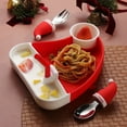 thumbnail image 3 of LABSERRON 1 Ensemble d'Assiettes pour Enfants avec Silicone Résistant à la Chaleur pour Utilisation sur Table de Noël, 3 of 8