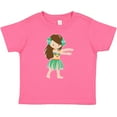 thumbnail image 3 of Inktastic Brown Haired Hula Girl Girls Baby T-Shirt, 3 of 5
