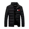 thumbnail image 3 of Men's Cotton Clothing Loose Casual Jacket Winter Versatile Handsome Warm, 3 of 6