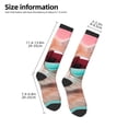 thumbnail image 2 of Naloa Cool Cat Pink Sunglasses Knee Socks, High Socks Long Stretchy Sock Women Knee High Stocking, Long Socks for Women, 2 of 6