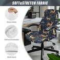 thumbnail image 5 of FKELYI Retro Floral Sika Deer Print Office Chair Cover Computer Chair Covers Removable Chair Protector Slipcover Stretch Fabric Boss Chair Covers for Home Office, Large, 5 of 6