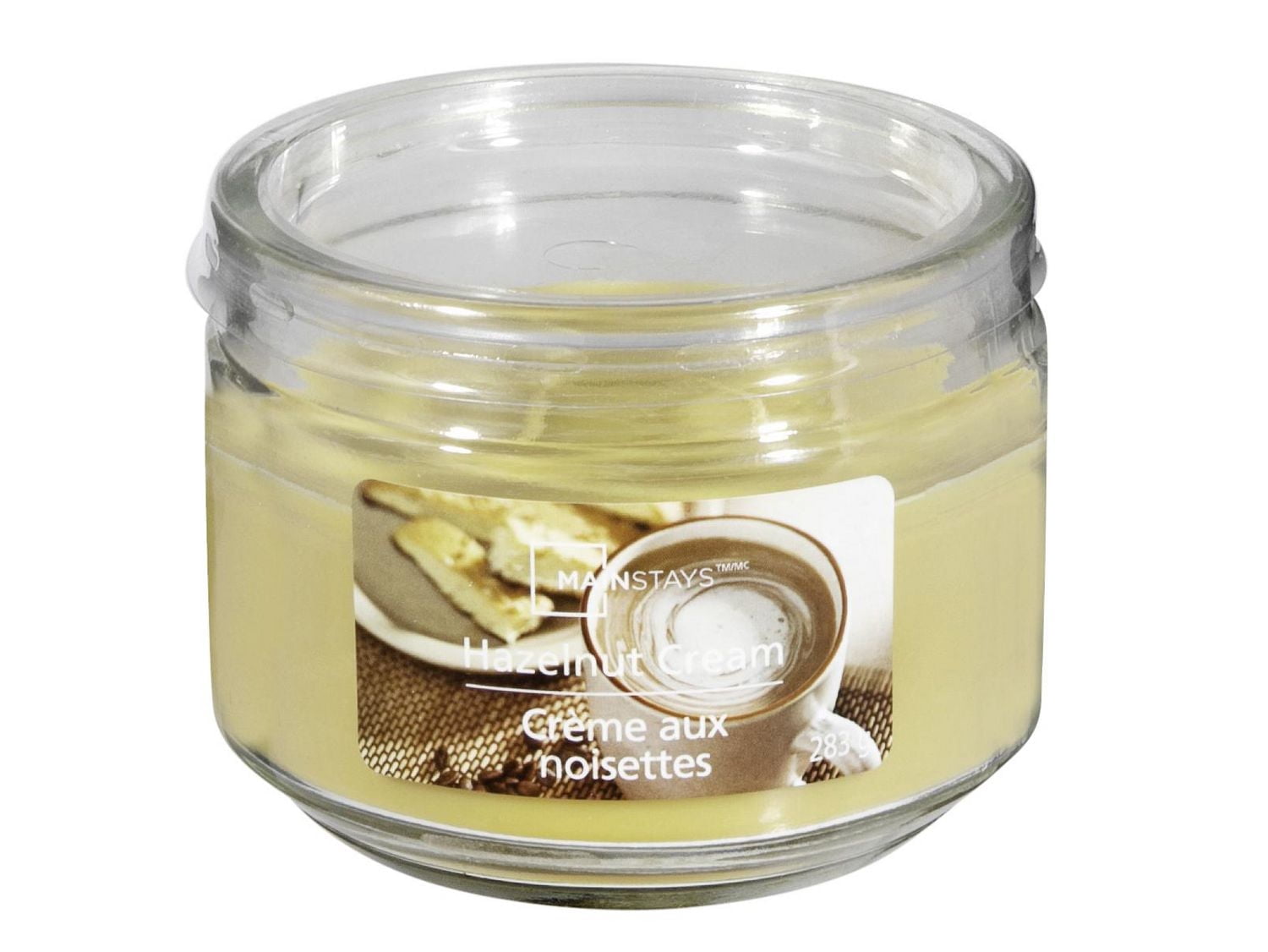 MAINSTAYS HAZELNUT CREAM 10OZ SCENTED JAR