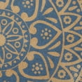 thumbnail image 3 of Design Imports CAMZ13096 Ensemble de 6 Napperons en Jute Rond Imprimé Bleu Français sur Fond Naturel, 3 of 4