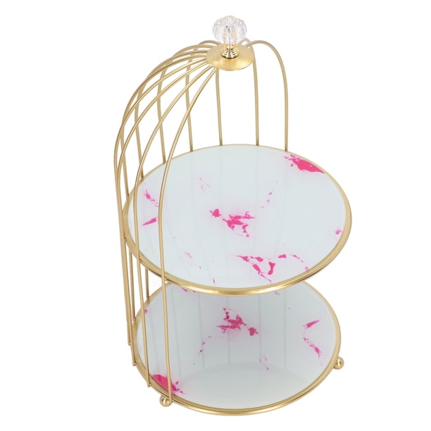 Estante de Almacenamiento ANGGREK de Doble capa Diseño de Jaula de pájaros Para Encimera de Baño