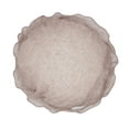 thumbnail image 3 of Beautiful Handmade 3D Rose with Custom Made Fabric Decorative Throw Pillow 16" Round (Mauve, Case+Insert), 3 of 5