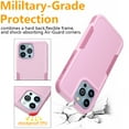 thumbnail image 6 of Xhy iPhone 14 Pro Max Case with Screen and Lens Protector Double Layer Rugged Drop Resistant Military Grade Full Body Protection TPU Durable Detachable for iPhone 14 Pro Max 6.7 inch 2022 Phone - Pink, 6 of 9