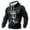 Noir, variante sur Chandail à Capuchon en Tricot Imprimé pour Tenue Décontractée - Confortable - Doublé avec Capuche, Poche avant et Coutures Durables pour Confort Quotidien