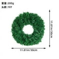 thumbnail image 3 of Taotanxi Artificial Christmas Wreath for Front Door Christmas Green Farmhouse Wreath Faux Plain Wreaths for Decorating Window Room Christmas Party Decor (12 Inches), 3 of 7