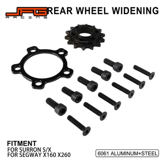 Motorcycle Accessories Rear Wheel Widening Parts Chain Sprocket Screw For SURRON S/X SEGWAY X160 X260 Aluminum Electric Vehicle