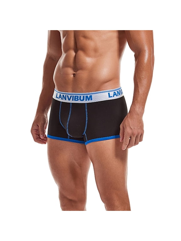 Zuwimk Mens Underwear ,Men's Jockstrap Underwear Breathable Mesh Supporter Cotton Pouch Jock Briefs Black,L