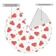 thumbnail image 2 of Yiaed Hand Drawn Strawberry Print Christmas Tree Skirt , Tree SkirtsTree Mat for Christmas Winter Holiday Indoor Decorations-30", 2 of 7