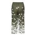 thumbnail image 5 of 2DXuixsh Womens Solid Color Pocket Straight Tube Loose Stretch Yoga Pants Color Contrast Solid Cropped Pants Ag Size Xxl, 5 of 5