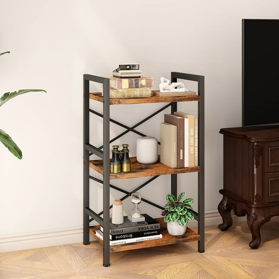 3 Tier Industrial Bookshelf - Bronze