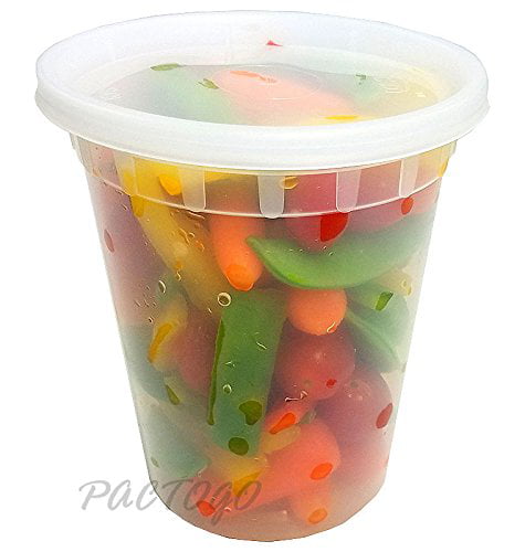Heavy Weight 32 oz. Translucent Microwavable Plastic Deli Soup Container  and Lid Combo Pack (240 ct.) – Pro Edge Paper