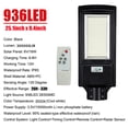 thumbnail image 2 of 1000W/2000W LED Solar Street Lights, 436/936 LEDs, with Remote Control, Timing Control, Dusk to Daybreak, Outdoor Solar Security lights w/ Motion Sensor, Ideal for Parking Lot, Pathway, Yard, Road, 2 of 8