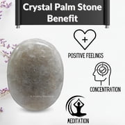 Smoky Quartz Crystal Palm Stone