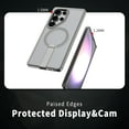 thumbnail image 3 of for Samsung Galaxy S25 Ultra Case with Stand, Compatible with MagSafe, Magnetic Kickstand Case for S25 Ultra, Military-Grade Protection Shockproof Case, Clear Acrylic + Soft TPU Material, Gray, 3 of 6
