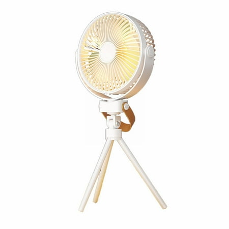 

BHXYSGD Camping Led Fan with Light 20000Mah Rechargeable Battery Powered Outdoor Tent Fan with Light and Hook 4 Speed Personal Usb Desk Fan for Camping Fishing Power Outage Home Decor Clearance!