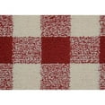 thumbnail image 3 of Garland Rug Country Living Buffalo Plaid Polypropylene Chili Red/Ivory Indoor Area Rug, 5' x 7', 3 of 7