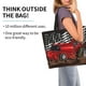 thumbnail image 2 of Balery tractor Bolsa Tote Estilo Estético con Cremalleras, Bolsa de Hombro, Bolsa de Compras Grande y Plegable, 2 of 8