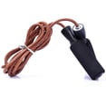 thumbnail image 1 of Adjustable Jump Rope Leather Rope with Comfortable Sponge Handles for Skipping Boxing Exercise, 1 of 6