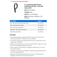 thumbnail image 2 of Air Conditioning Multi Rib Belt - Compatible with 2009 - 2020 GMC Savana 2500 - AC Delco, 2 of 2