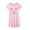A Pastel Pink/ Eyelash, variant on Arshiner Girls Nightgowns Cotton Cute Eyelash Print Pajama Dress for Girls Sleepwear Nightie 9-10Y
