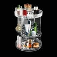 thumbnail image 5 of 360° Rotating Round Makeup Organizer, Clear Cosmetic Storage Shelf, Adjustable Shelf Rotatable Cosmetic Organizer New, 5 of 19