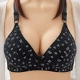 thumbnail image 2 of Ahuyic Summer Womens Bras,Plus Size Bras for Women,Woman's Printing Gathered Together Large Size Daily Bra Underwear No Rims, 2 of 4