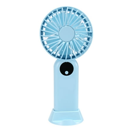 

Travel Outdoor Mini Hand Air Cooling Fan USB Chargeable Handheld Silent Air Conditioner Electric Fan Room Blue