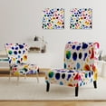 thumbnail image 3 of Designart "Splach Of Color" Upholstered Patterned Accent Chair and Arm Chair, 3 of 5