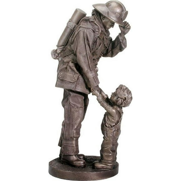 YTC Summit Figurine de Pompier International avec Statue d'Enfant Cadeau Pompier Pompier Nouveau