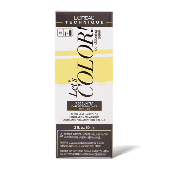 L'Oréal Technique Let's Color! 7.30 Sun Tea – Dark Golden Blonde – 2 oz
