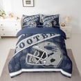 thumbnail image 2 of jejeloiu Rugby Game Gaming 7-Piece Twin Bedding Sets,Kids Football Sport Bedding Comforter Set For Teens Reversible, 2 of 8