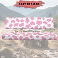 thumbnail image 3 of FKELYI Pink Cow Print UTV Seat Covers Compatible with Polaris Ranger XP 1000 Dustproof ATV Bench Cover Soft Backrest Protector Washable UTV Interior Decor, 3 of 7