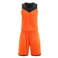 thumbnail image 4 of Maqroz Basketball Jersey Set for Men V Neck Sleeveless Tank Top Mesh Breathable Athletic Shorts Team Uniform Sports Training Two Piece Outfit Size 3-15 Years, 4 of 6
