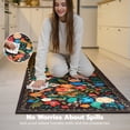 thumbnail image 4 of Joyfy Washable Floral Area Rug Non-Slip Soft Carpet with Rubber Backing for Living Room, Bedroom, Dining Room, Kids Nursery and Bedside Indoor Use, 4 of 7