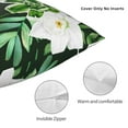 thumbnail image 5 of YFYANG Square Decorative Throw Pillow Case (Without Pillow Insert), Vintage Watercolor Green Flower Bedroom Sofa Car Cushion Cover, 22"x22", 5 of 9