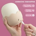 thumbnail image 5 of paquete de linda luz nocturna para niños, luz de noche blandita de silicona Kawaii Chocochick para guardería, regalo para niñas, lámpara LED portátil recargable con sensor táctil para adolescentes., 5 of 5