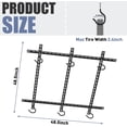 thumbnail image 4 of WALMANN Garage Ceiling Bike Rack, Adjustable Overhead Bicycle Storage System – Stores 3 Bikes Horizontally or 6 Vertically, Ceiling-Mount Hanger for Road & Mountain, 4 of 4