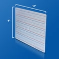 thumbnail image 3 of Flipside Products Magnetic Dry Erase Learning Mat, Two-Sided Red & Blue Ruled/Plain, 9" x 12", Pack of 12, 3 of 4